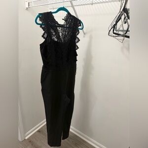 Elegant Black Lace Jumpsuit